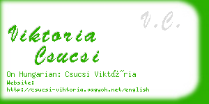 viktoria csucsi business card